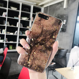 Luxury Gold Foil Bling Marble