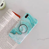 Luxury Ink Marble Holder Silicone
