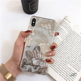 Gold Bronzing Rose Flower Clear