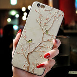 3D Floral Birds Emboss Soft Cover