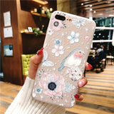 3D Flower Birds Embossed Cover