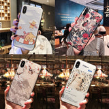 3D Flower Cat Dog Pooh Bird Emboss Case